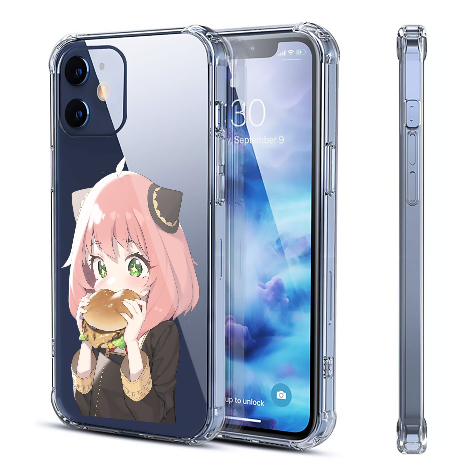 （画像用） SPY×FAMILY间谍家家酒 【iPhone 12シリーズ対応】透明スマホケース（クリアソフトケース）